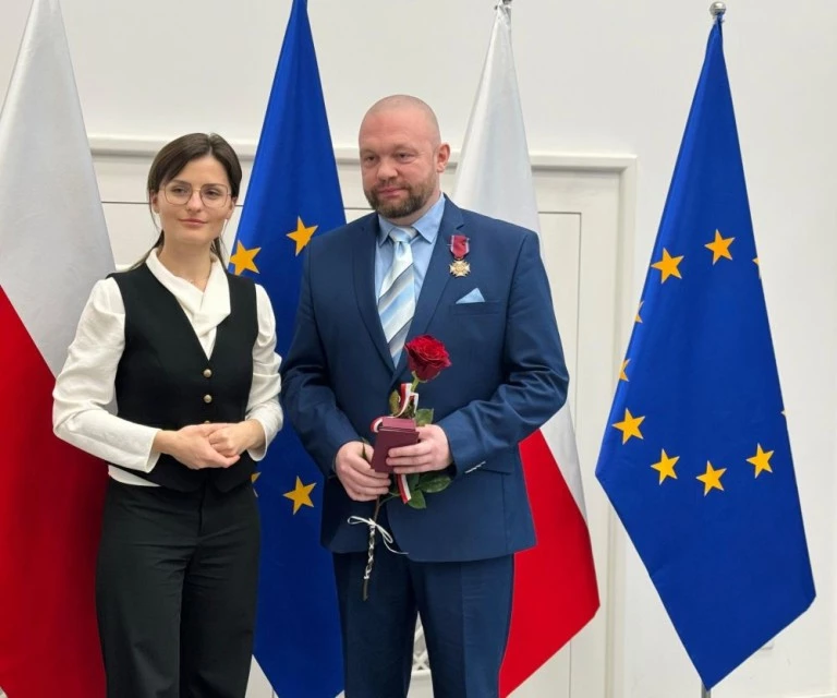 Bartosz Dunaj nagrodzony przez prezydenta Andrzeja Dudę